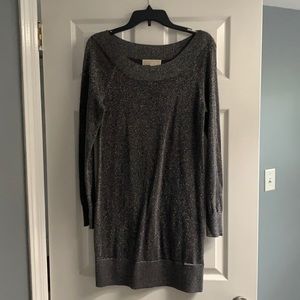 Michael Kors silver &black sparkle sweater dress.